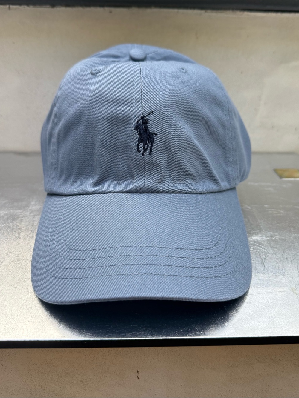 Polo by Ralph Lauren Blue Cotton Baseball Cap with Embroidered Pony